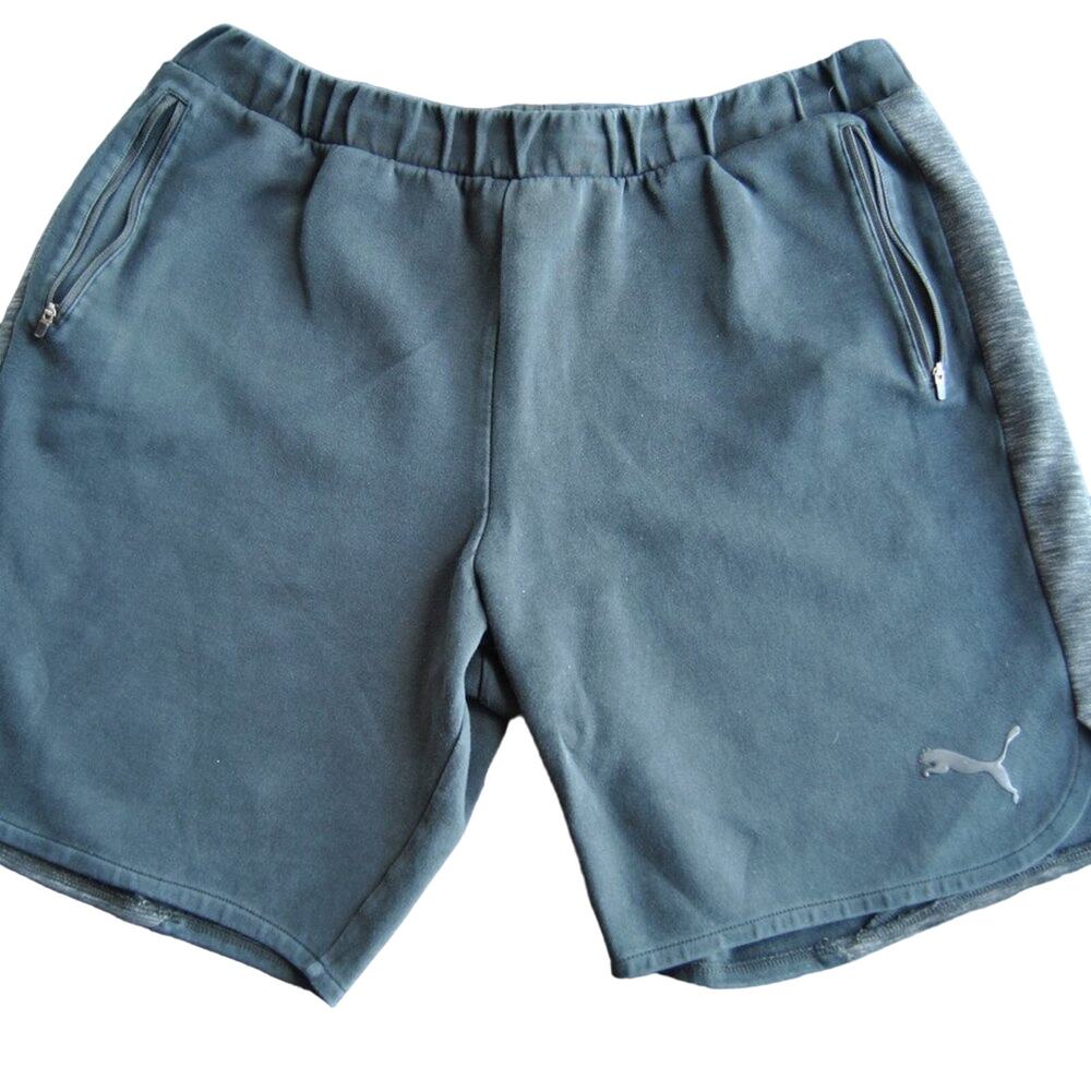 Puma Black Heavy-duty Shorts with Zipper Pockets 2X-Large